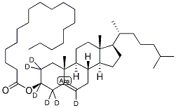 CHOLESTERYL-2,2,3,4,4,6-D6-OCTADECANOATE Struktur