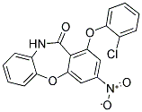 1-(2-CHLOROPHENOXY)-3-NITRODIBENZO[B,F][1,4]OXAZEPIN-11(10H)-ONE Struktur