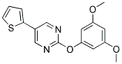 2-(3,5-DIMETHOXYPHENOXY)-5-THIEN-2-YLPYRIMIDINE Struktur