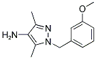 1-(3-METHOXY-BENZYL)-3,5-DIMETHYL-1H-PYRAZOL-4-YLAMINE Struktur