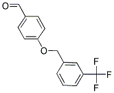 4-([3-(TRIFLUOROMETHYL)BENZYL]OXY)BENZENECARBALDEHYDE Struktur