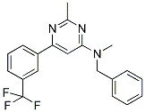 N-BENZYL-N,2-DIMETHYL-6-[3-(TRIFLUOROMETHYL)PHENYL]PYRIMIDIN-4-AMINE Struktur