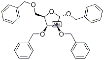 BENZYL 2,3,4-TRI-O-BENZYL-A-D-MANNOPYRANOSIDE Struktur