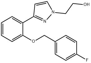 2-(3-(2-[(4-FLUOROBENZYL)OXY]PHENYL)-1H-PYRAZOL-1-YL)-1-ETHANOL Struktur