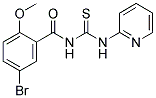 5-BROMO-2-METHOXY-N-[(PYRIDIN-2-YLAMINO)CARBONOTHIOYL]BENZAMIDE Struktur