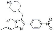 7-METHYL-2-(4-NITRO-PHENYL)-3-PIPERAZIN-1-YLMETHYL-IMIDAZO[1,2-A]PYRIDINE Struktur