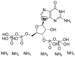 GUANOSINE-3',5'-BISDIPHOSPHATE AMMONIUM SALT Struktur