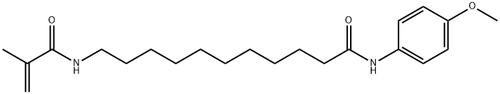 N-[11-(4-METHOXYANILINO)-11-OXOUNDECYL]-2-METHYLACRYLAMIDE Struktur