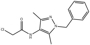 N-(1-BENZYL-3,5-DIMETHYL-1H-PYRAZOL-4-YL)-2-CHLORO-ACETAMIDE Struktur