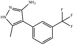 3-METHYL-4-[3-(TRIFLUOROMETHYL)PHENYL]-1H-PYRAZOL-5-AMINE Struktur