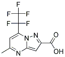 5-METHYL-7-PENTAFLUOROETHYL-PYRAZOLO[1,5-A]PYRIMIDINE-2-CARBOXYLIC ACID Struktur