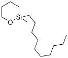 1-N DECYL-1-METHYL-1-SILA-2-OXACYCLOHEXANE Struktur