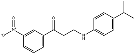 3-(4-ISOPROPYLANILINO)-1-(3-NITROPHENYL)-1-PROPANONE Struktur