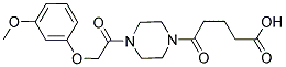 5-(4-[(3-METHOXYPHENOXY)ACETYL]PIPERAZIN-1-YL)-5-OXOPENTANOIC ACID Struktur