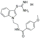 1-(2-[(4-METHOXYBENZOYL)AMINO]ETHYL)-1H-INDOL-3-YL IMIDOTHIOCARBAMATE HYDROIODIDE Struktur