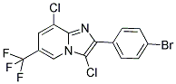 2-(4-BROMOPHENYL)-3,8-DICHLORO-6-(TRIFLUOROMETHYL)IMIDAZO[1,2-A]PYRIDINE Struktur