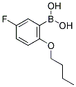 2-BUTOXY-5-FLUOROPHENYLBORONIC ACID Struktur