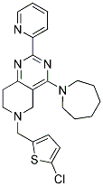 4-AZEPAN-1-YL-6-(5-CHLORO-THIOPHEN-2-YLMETHYL)-2-PYRIDIN-2-YL-5,6,7,8-TETRAHYDRO-PYRIDO[4,3-D]PYRIMIDINE Struktur