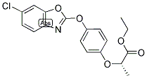 ETHYL (2S)-(+)-2-[4-(6-CHLOROBENZOXAZOL-2-YLOXY)PHENOXY]PROPANOATE Struktur