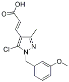 (2E)-3-[5-CHLORO-1-(3-METHOXYBENZYL)-3-METHYL-1H-PYRAZOL-4-YL]ACRYLIC ACID Struktur