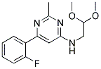 N-(2,2-DIMETHOXYETHYL)-6-(2-FLUOROPHENYL)-2-METHYLPYRIMIDIN-4-AMINE Struktur