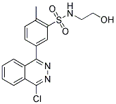 5-(4-CHLORO-PHTHALAZIN-1-YL)-N-(2-HYDROXY-ETHYL)-2-METHYL-BENZENESULFONAMIDE Struktur