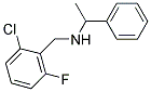 N-(2-CHLORO-6-FLUOROBENZYL)-1-PHENYLETHANAMINE Struktur