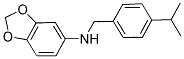 BENZO[3,4-D]1,3-DIOXOLEN-5-YL((4-(ISOPROPYL)PHENYL)METHYL)AMINE Struktur