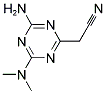 [4-AMINO-6-(DIMETHYLAMINO)-1,3,5-TRIAZIN-2-YL]ACETONITRILE Struktur