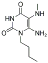 6-AMINO-1-BUTYL-5-METHYLAMINO-1H-PYRIMIDINE-2,4-DIONE Struktur