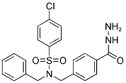 N-BENZYL-4-CHLORO-N-(4-HYDRAZINOCARBONYL-BENZYL)-BENZENESULFONAMIDE Struktur