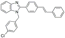 1-(4-CHLORO-BENZYL)-2-(4-STYRYL-PHENYL)-1H-BENZOIMIDAZOLE Struktur