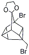 1-BROMO-4-(BROMOMETHYL)SPIRO(PENTACYCLO[4.3.0.0(2,4).0(3,8).0(5,7)]NONANE-9,2'-[1,3]-DIOXOLANE) Struktur