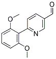 6-(2,6-DIMETHOXY-PHENYL)-PYRIDINE-3-CARBALDEHYDE Struktur