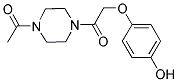 4-[2-(4-ACETYLPIPERAZIN-1-YL)-2-OXOETHOXY]PHENOL Struktur