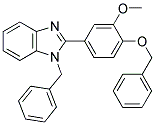 1-BENZYL-2-(4-BENZYLOXY-3-METHOXY-PHENYL)-1H-BENZOIMIDAZOLE Struktur