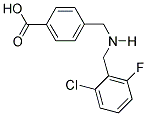 4-(((2-CHLORO-6-FLUOROBENZYL)AMINO)METHYL)BENZOIC ACID Struktur