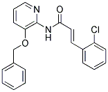 3-(2-CHLOROPHENYL)-N-(3-(PHENYLMETHOXY)(2-PYRIDYL))PROP-2-ENAMIDE Struktur