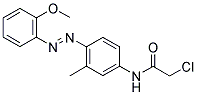 2-CHLORO-N-[4-(2-METHOXY-PHENYLAZO)-3-METHYL-PHENYL]-ACETAMIDE Struktur