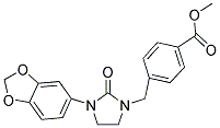 METHYL 4-([3-(1,3-BENZODIOXOL-5-YL)-2-OXOIMIDAZOLIDIN-1-YL]METHYL)BENZOATE Struktur