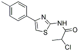 2-CHLORO-N-(4-P-TOLYL-THIAZOL-2-YL)-PROPIONAMIDE Struktur