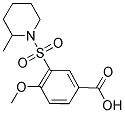 4-METHOXY-3-[(2-METHYLPIPERIDIN-1-YL)SULFONYL]BENZOIC ACID Struktur