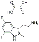 2-(5,7-DIFLUORO-2-METHYL-1H-INDOL-3-YL)ETHANAMINE OXALATE Struktur