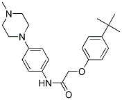 2-(4-TERT-BUTYLPHENOXY)-N-(4-(4-METHYLPIPERAZIN-1-YL)PHENYL)ACETAMIDE Struktur