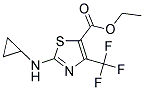 2-CYCLOPROPYLAMINO-4-TRIFLUOROMETHYL-THIAZOLE-5-CARBOXYLIC ACID ETHYL ESTER Struktur