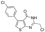 2-(CHLOROMETHYL)-5-(4-CHLOROPHENYL)THIENO[2,3-D]PYRIMIDIN-4(3H)-ONE Struktur