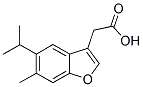 (5-ISOPROPYL-6-METHYL-BENZOFURAN-3-YL)-ACETIC ACID Struktur