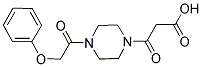 3-OXO-3-[4-(PHENOXYACETYL)PIPERAZIN-1-YL]PROPANOIC ACID Struktur