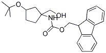 (3-TERT-BUTOXY-1-HYDROXYMETHYL-CYCLOPENTYL)-CARBAMIC ACID 9H-FLUOREN-9-YLMETHYL ESTER Struktur