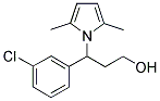 3-(3-CHLOROPHENYL)-3-(2,5-DIMETHYL-1H-PYRROL-1-YL)-1-PROPANOL Struktur